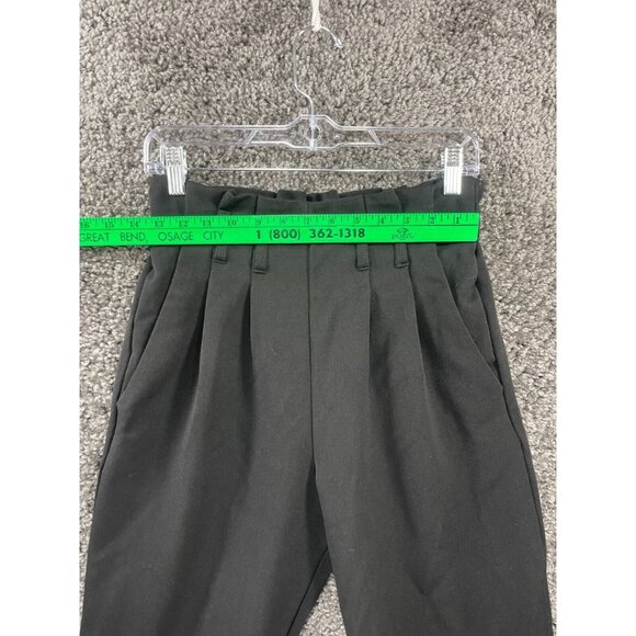 Bebop Women's Black Pleated Pull On Baggy Leg Dress Pants Size Small - Picture 7 of 11